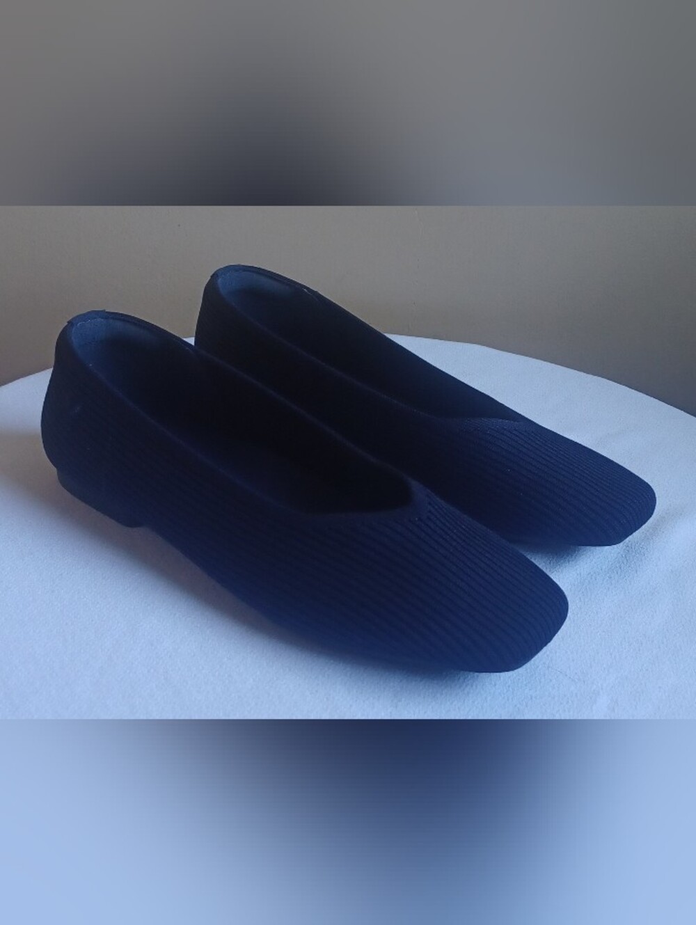 VIVAIA Margot 2.0 Square-toe Flats In Navy Blue 37.5